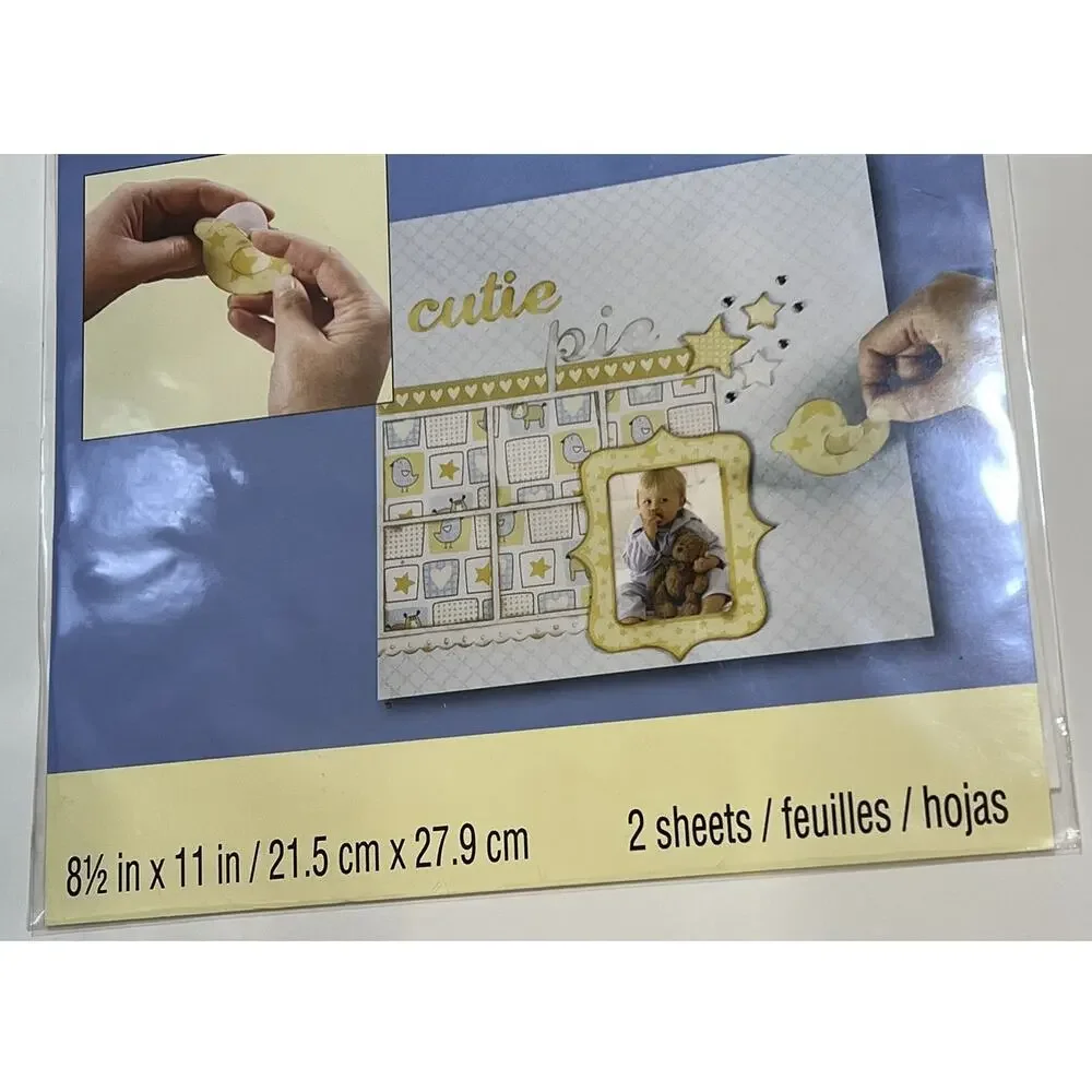 Recollections Adhesive Mounting Sheets Double Sided 2 Sheets 8.5 X 11 Acid Free